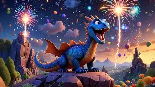 The Dragon Who Sneezed Fireworks 🐉🎆 | Fun Kids Rhyme | Silly Nursery Song for  and Preschoolers