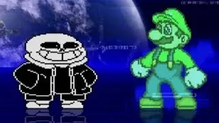 FUNNY UNDERPANTS SANS VS SUPER LUIGI | FUNNY GAMING