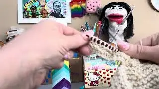 Binding off and finishing a Monster Rag