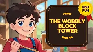 The Wobbly Block Tower 🧱 | Story About Balance & Problem Solving #kids #children #story #fun