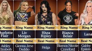 Shocking WWE Female Wrestlers REAL Names Revealed