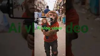 Monkey Vlogger in Indian Market 😂 | Viral Short #short#ytshorts