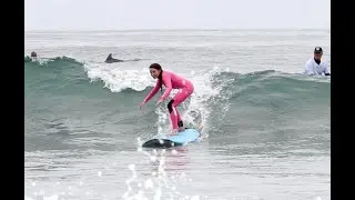 Group Surfing Lesson in Laguna Beach 7-9-23 @saltydoggoff