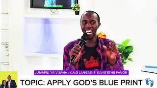 Applying God's blue print: John Favor (KAG YOUTH DIRECTOR)