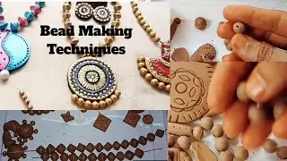 10 Different Terracotta Bead Making Techniques | Make Terracotta jhumka using a spoon | Classy Ramya