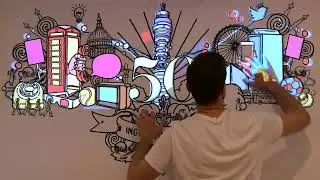 Interactive Wall Mural