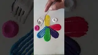 simple Rangoli, satisfying rangoli, Easy rangsatisfying #asmroli, Tricks and tips,ASMR#rangoli