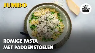 Wat eten we? Romige pasta met paddenstoelen