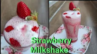 Strawberry milk shake @pinkoagrawal8494 