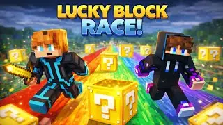 1v1 Lucky Block Race Challenge | Minecraft PE