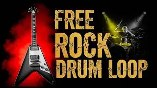 Driving Rock Drum Loop for Intermediate Guitar Improvisation and Solo Practice Sessions