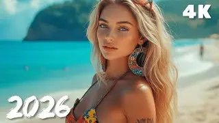 Moonlit Blue Paradise 🌙 Relaxing Chill Tropical Deep House 4K UHD 2026 | Blue Shore Beats