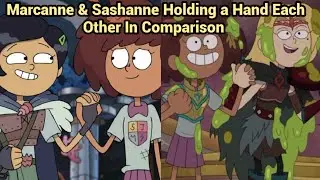 Marcanne & Sashanne Holding a Hand Each Other | Amphibia (S2 EP10B & S3 EP13A)