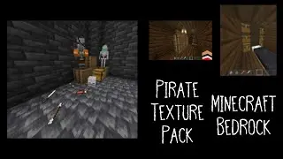 Pirate Texture Pack.  Pirate Marauder and Drowned Skeleton.  My First Minecraft Resource Pack!