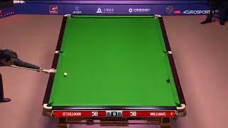 Ronnie O'Sullivan Great Double on Respotted Black vs. Mark Williams