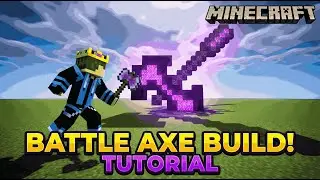 Minecraft Epic Axe Statue Build 🔥#minecraft #minecraftbuilding