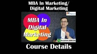 MBA IN MARKETING/DIGITAL MARKETING COURSE DETAILS ! #shorts #mbamarketingcourse #hindi #vidhyaa