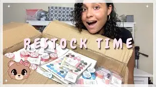 (STUDIO VLOG) Restocking New Stationery Items On My Shop (Inventory Haul) | Small Business Life