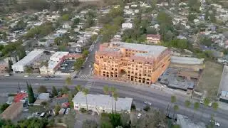 Drone flight Eagle Rock California