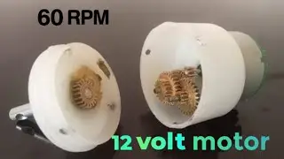 60 rpm 12 volt dc metal gear motor