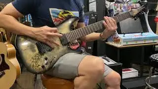 Schecter C-7 Pro in Charcoal Burst with push pull coil split Sound Check and Demo