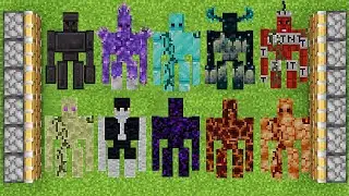 what if you create netherite wither storm warden mutant golem boss in minecraft
