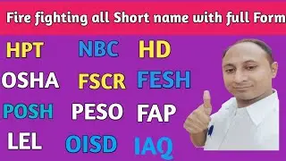 Short form related health & safety environment | HSE Short abbreviations part 01