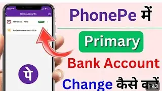 Phonepe mein primary account change kaise karen #YouTube short