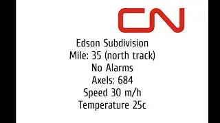 CN's French Canadian Sounding Defect Detector: CN Edson Sub