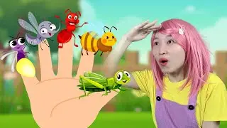 🧡 Finger Family Insects | Bug Song for Kids | Nursery Rhymes | HippiToon
