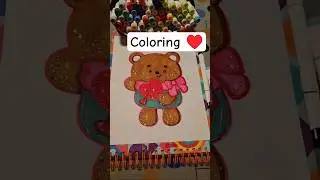 coloring pages tutorial/alcohol markers #art#stone#painting#cute #mini #viral#shorts #viralvideo