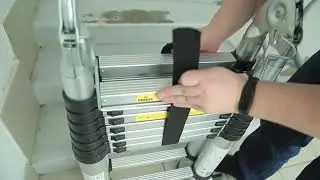Лестница алюминиевая телескопическая раскладная Stanley,  стремянка трансформер