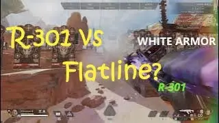 Apex Legends s16 - R-301 vs Flatline (on white and red armor)