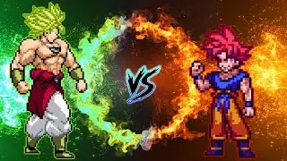 GOKU SSG V7 VS LEGENDARY BROLY LSSJ OP