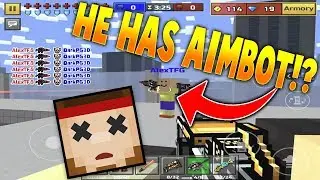 When YOU HAVE AIMBOT IN Pixel Gun 3D (1v1)