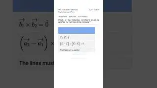12th Math Line Plane Coplanar Lines Condition