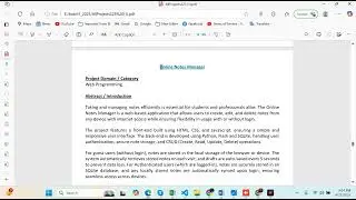 Online Notes Manager #Easy project python 2025