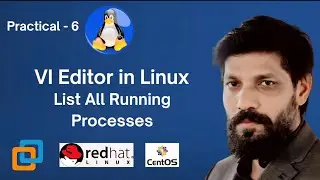 Use VI Editor in Linux & List All Running Processes redirect output (Practical 6)