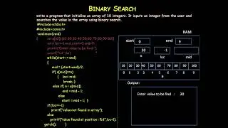BINARY SEARCH IN C/C++