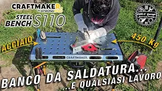 CRAFTMAKER SteelBench S110: Banco in acciaio richiudibile per Saldatura e qualsiasi lavoro