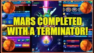 Completing The Mars Daily Challenge With A TERMINATOR On Galaxy Attack: Alien Shooter!