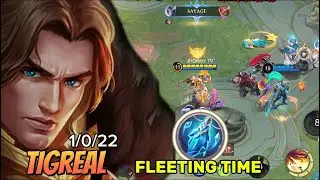 TIGREAL USING FLEETING TIME (make His Ultimate Cooldown) Mobile Legends