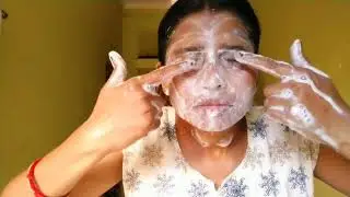 Blind folded full jhak wale face wash challenge viewer riquest video