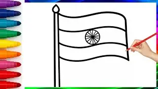 How to Draw and Color Indian Flag | Republic Day 26 January 2026 Special