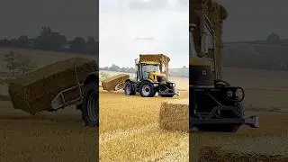 مطاردة بالات القش JCB Fastrac Arcusin Bale Chaser