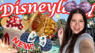 Lots of NEW MERCH at Disneyland| The BEST NEW MILKSHAKE, Meatball Sub & Foods| Disneyland Vlog 2024