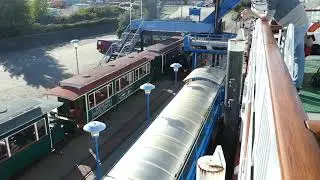 Molli 99 331 beim Umsetzen - Borkum F&auml;hranleger