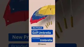 Keep yourself dry with a custom-printed umbrella. #fobpress #umbrella #fyp