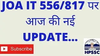 JOA IT 556/817 TODAY'S UPDATE ✌️
