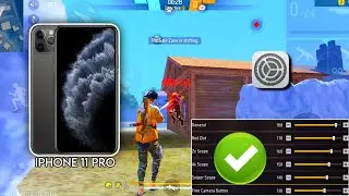 iPhone 11 Pro free fire sensitivity setting ⚙️ | iPhone 11 Pro free fire headshot setting ⚙️